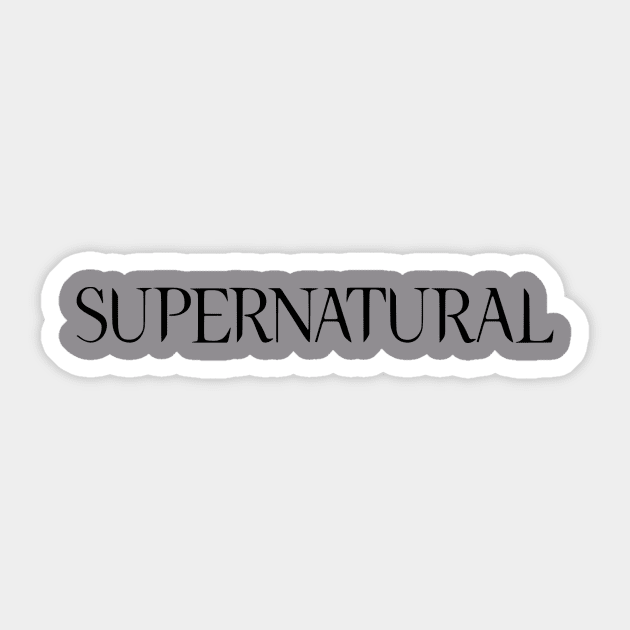 Supernatural Sticker by notamoment